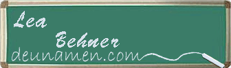 Lea Behner Visitenkarte